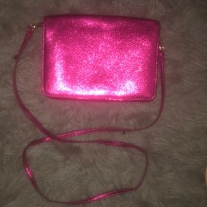 Metallic crossbody bag